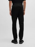 Bonded-Fleece Tracksuit Bottoms with Logo Detail