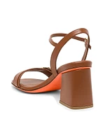 Calypso 75MM Leather Buckle Sandals