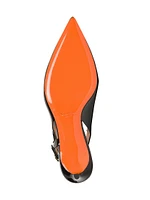 Audrey 45MM Patent Leather Kitten-Heel Pumps
