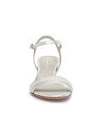 Sirolo 45MM Metallic Leather Kitten-Heel Sandals