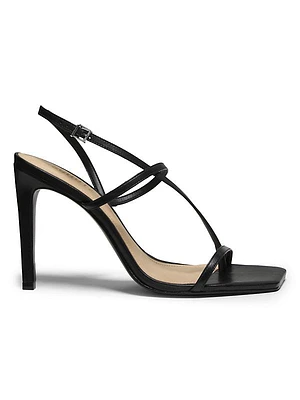 Heloise 100MM Leather Stiletto Sandals