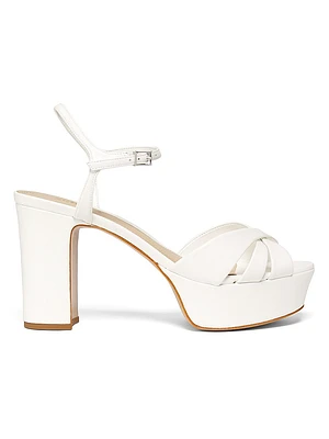 Keefa Leather Crisscross Sandals