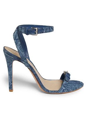 Aurora Denim High-Heel Sandals