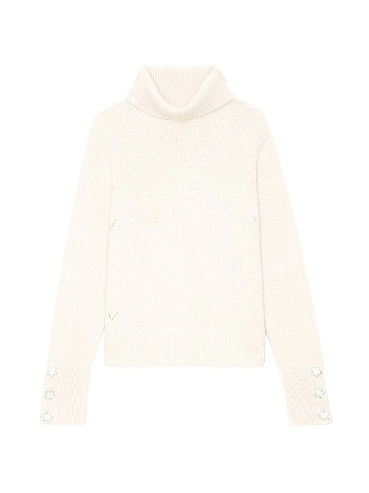 Boxy Cashmere Turtleneck Sweater