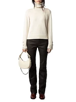 Boxy Cashmere Turtleneck Sweater
