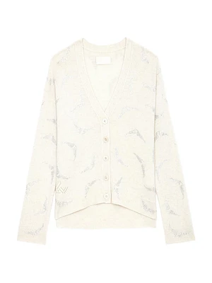 Mirka Crystal-Embellished Cashmere Cardigan