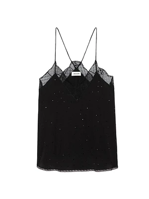 Christy Crystal & Silk Camisole