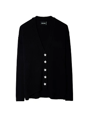 Mirka Jeweled Cashmere Cardigan