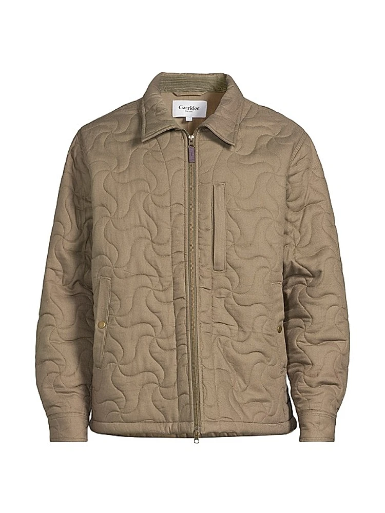 Dreamweaver Quilted Cotton Zip-Front Jacket