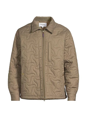 Dreamweaver Quilted Cotton Zip-Front Jacket