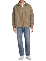Dreamweaver Quilted Cotton Zip-Front Jacket