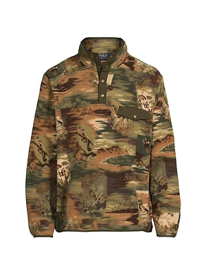 Sea-To-Ski Camo Fleece Hybrid Pullover