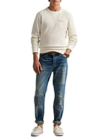 Waffle-Knit Sweatshirt