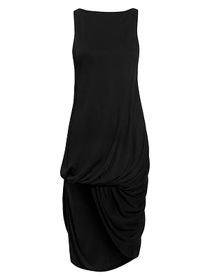 Peplo Draped Pickup Midi-Dress
