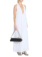 Norma Halter Draped Maxi Dress