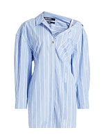 Asymmetrical Cotton Shirtdress
