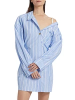 Asymmetrical Cotton Shirtdress