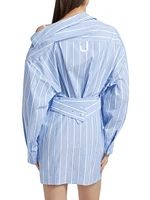 Asymmetrical Cotton Shirtdress