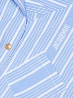 Asymmetrical Cotton Shirtdress