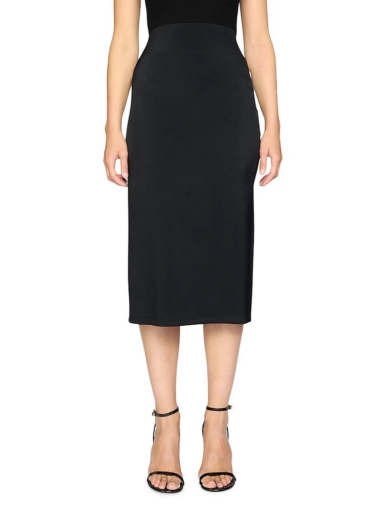 Draped Midi-Skirt