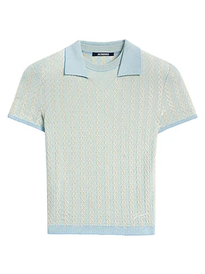 Pattered Polo Shirt