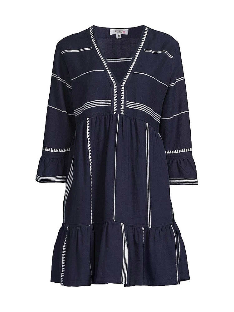 Hanna Bell-Sleeve Minidress