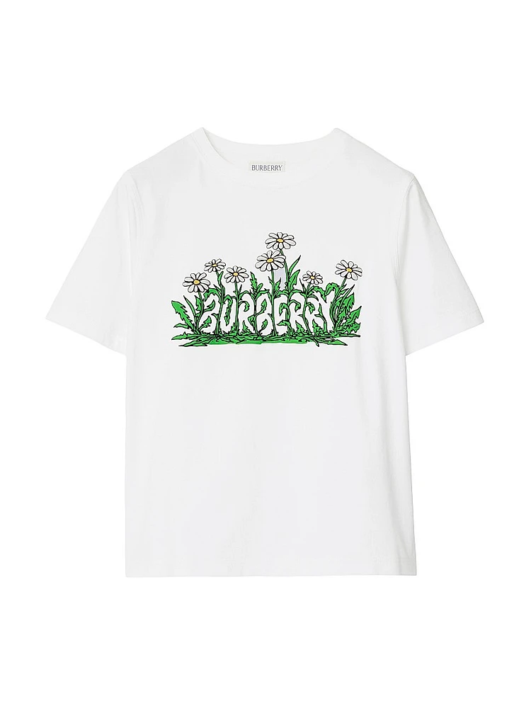 Baby Girl's, Little Girl's & Cedar Daisy Logo T-Shirt