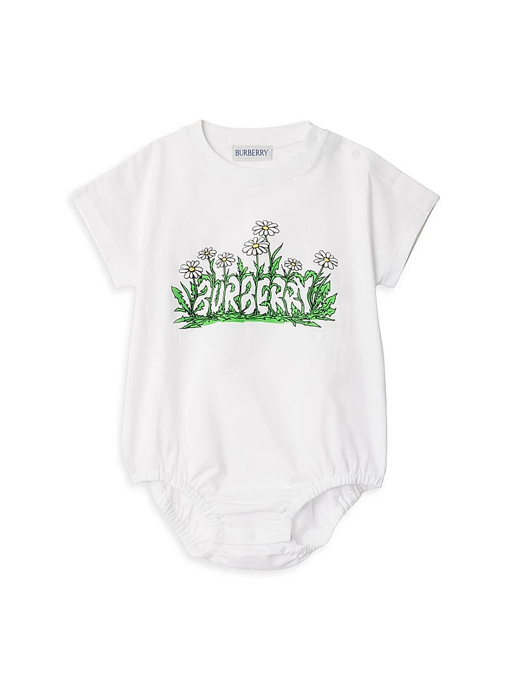 Baby Girl's Logo Daisy Bodysuit