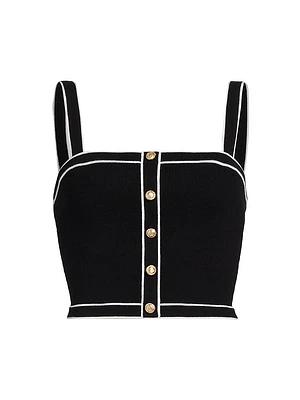 Dandi Cropped Knit Tank