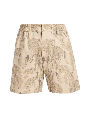 Banana Print Shorts