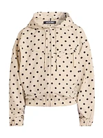Hooded Polka Dot Jacket