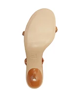 Taliah 50MM Braided Leather Kitten-Heel Sandals