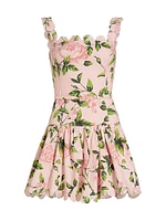 English Roses Scallop Tiered Minidress