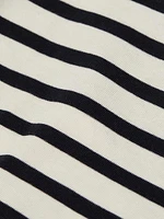 Striped Knotted Jersey Top