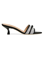Tabitha Simmons x Malone Souliers Eloise 45MM Striped Sandals