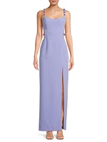 Emma Crêpe Maxi Dress