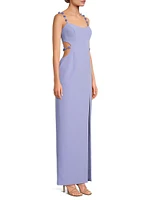 Emma Crêpe Maxi Dress
