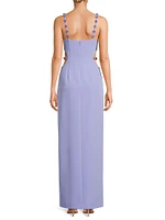 Emma Crêpe Maxi Dress