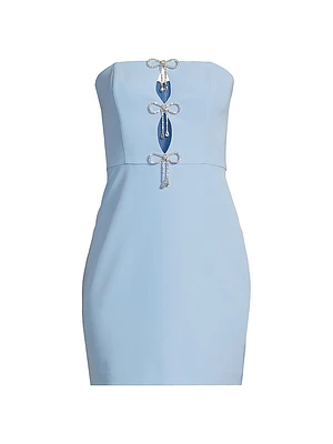 Dakota Crêpe Bow Minidress