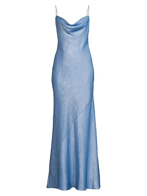 Lola Foiled A-Line Gown