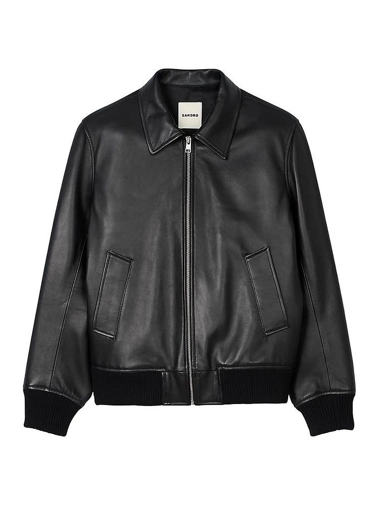 Plain Leather Jacket