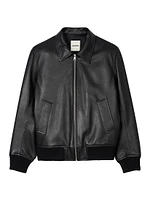 Plain Leather Jacket