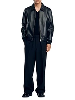 Plain Leather Jacket