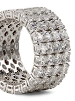 Diana Rhodium-Plated & Cubic Zirconia Infinity Ring