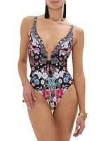U-Ring Underwire One-Piece Swimsuit