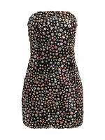 Khai Sequined Strapless Minidress