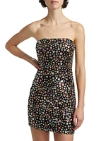 Khai Sequined Strapless Minidress