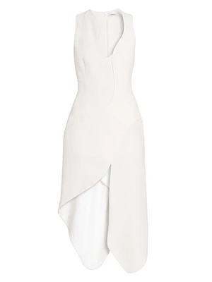 Sculpted Strech Cady Cocktail Dress