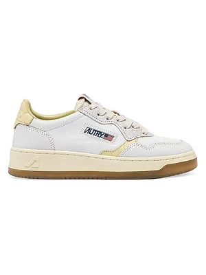 Medalist Mesh & Leather Low-Top Sneakers