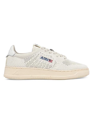 EaseKnit Leather Low-Top Sneakers
